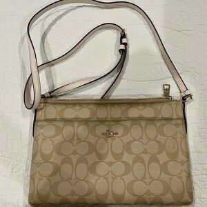 Coach Beige Signature Crossbody Bag